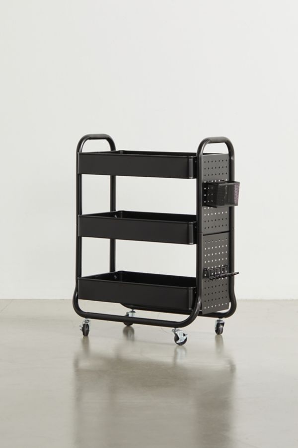 Slide View: 3: 3-Tier Rolling Storage Cart