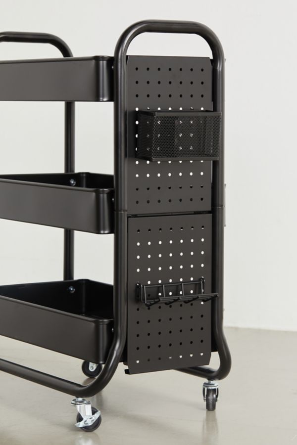 Slide View: 4: 3-Tier Rolling Storage Cart