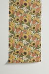 Thumbnail View 3: Avenie Sunflower Meadow Calm Green Removable Wallpaper