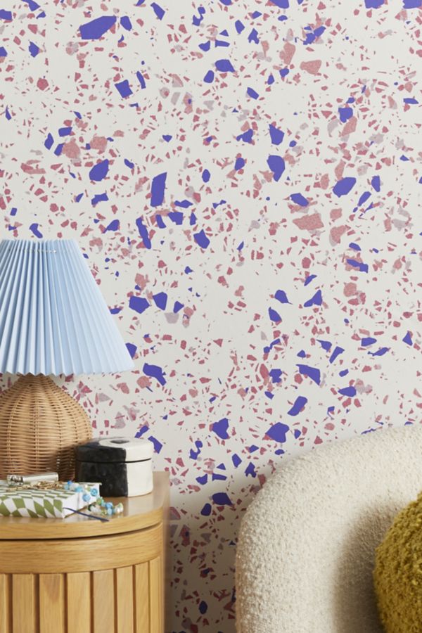 Slide View: 1: Kaleiope Studio Muted Boho Terrazzo Removable Wallpaper