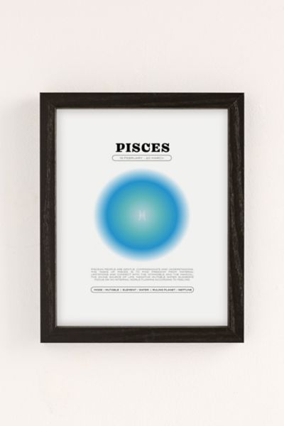 Elena Smith Pisces Zodiac Aura Art Print