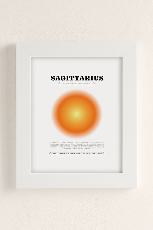 Slide View: 1: Elena Smith Sagittarius Zodiac Aura Art Print