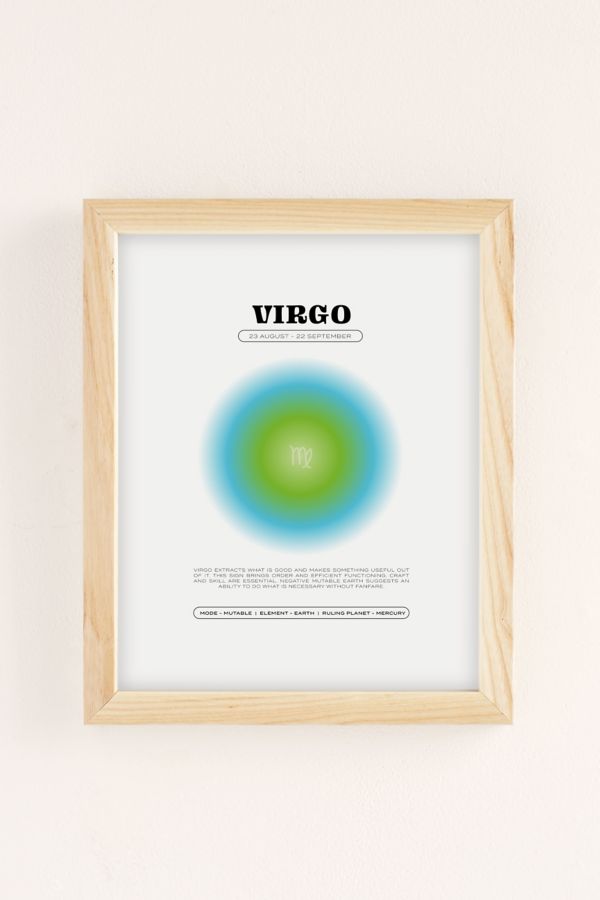 Slide View: 1: Elena Smith Virgo Zodiac Aura Art Print