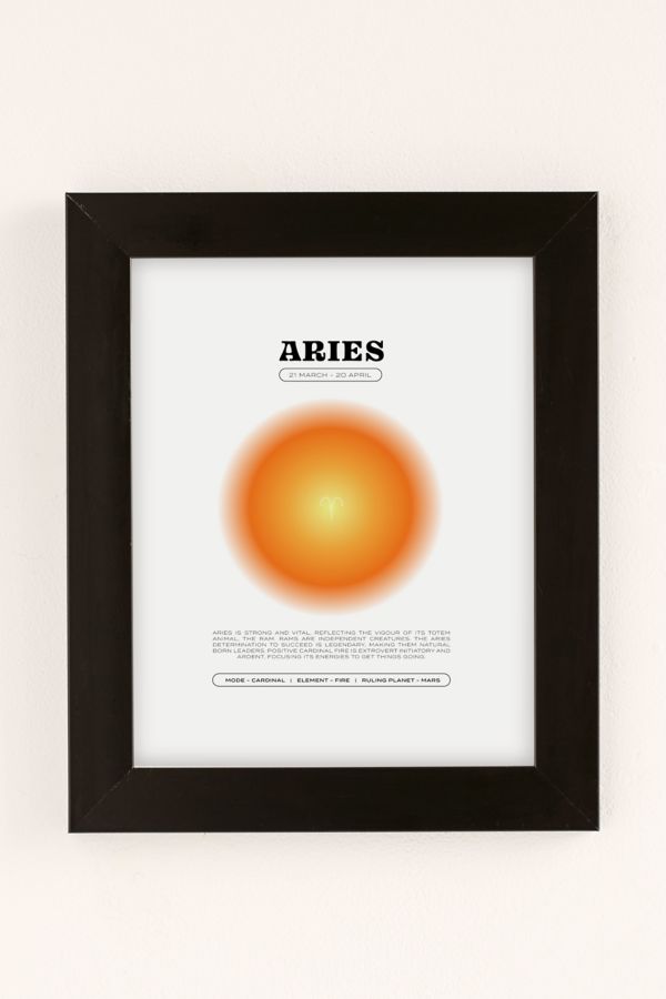 Slide View: 1: Elena Smith Aries Zodiac Aura Art Print