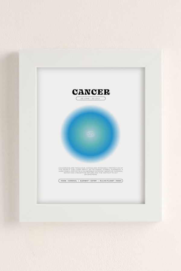 Slide View: 1: Elena Smith Cancer Zodiac Aura Art Print