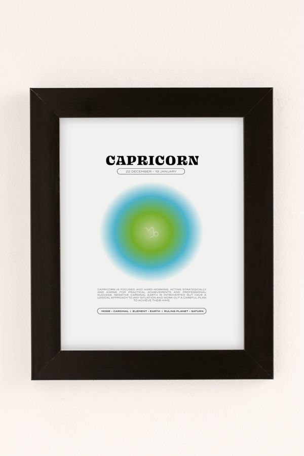 Slide View: 1: Elena Smith Capricorn Zodiac Aura Art Print