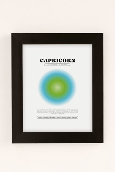 Elena Smith Capricorn Zodiac Aura Art Print