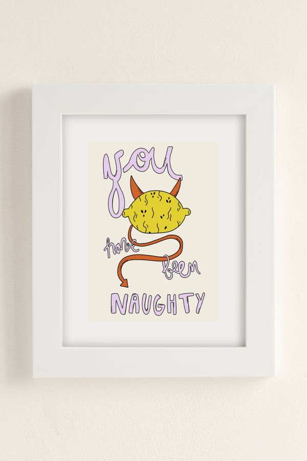 Slide View: 1: Camila Trapasso Naughty Art Print