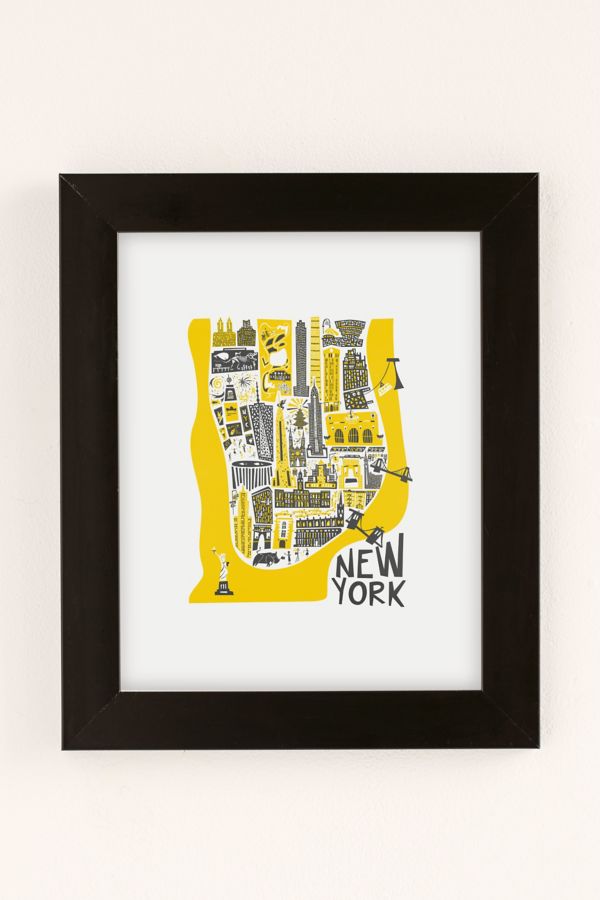 Slide View: 2: Impression artistique Manhattan New York Map Fox And Velvet