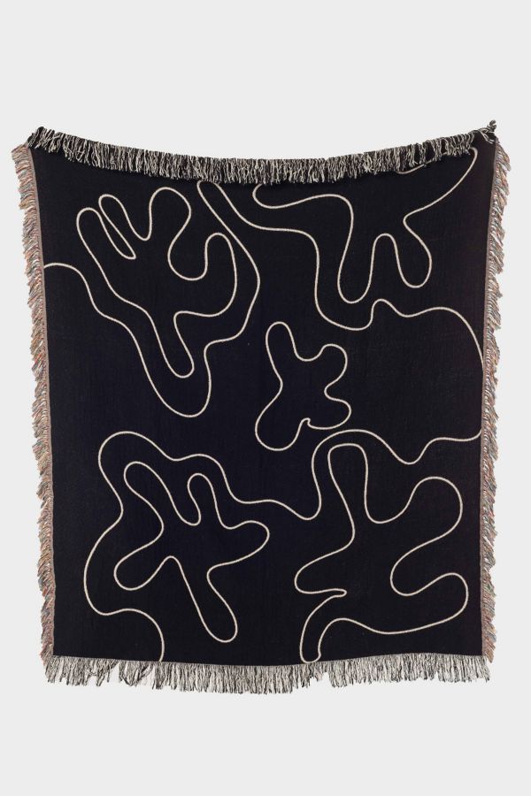 Slide View: 3: Clr Shop Dancing Shapes Woven Throw Blanket