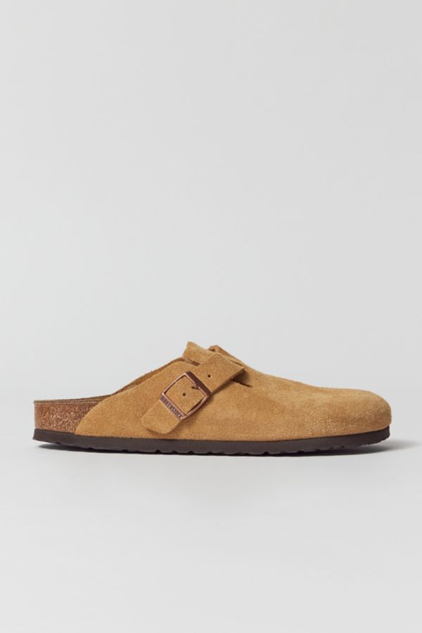 Slide View: 1: Birkenstock Boston Suede Clog