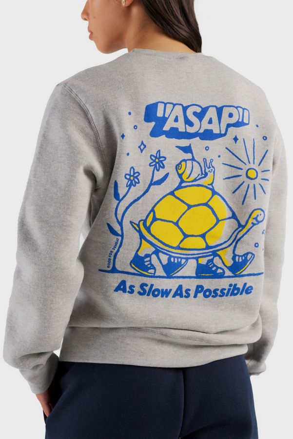 Slide View: 1: Good For Sunday ASAP Fleece Crewneck Sweatshirt