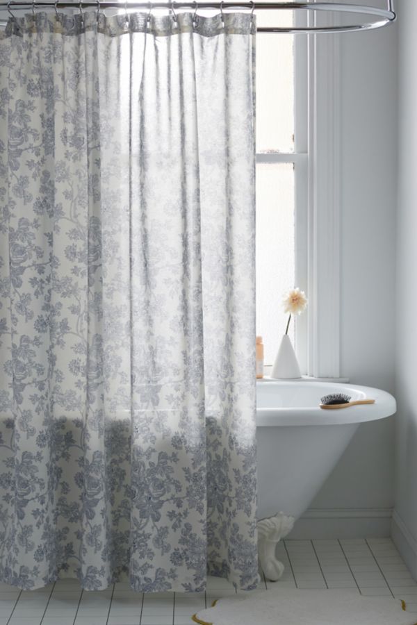 Slide View: 1: Toile Shower Curtain