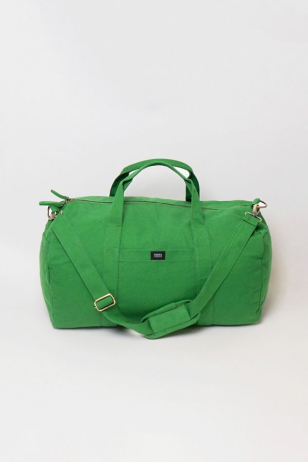 Slide View: 2: Terra Thread Organic Cotton Canvas Duffle Bag