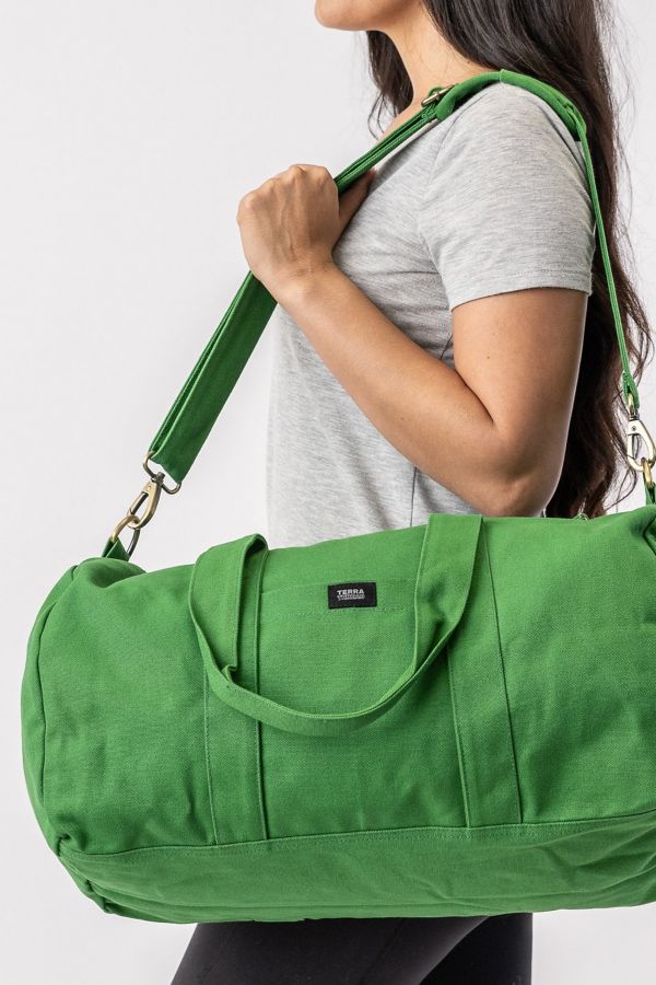 Slide View: 5: Terra Thread Organic Cotton Canvas Gym Bag