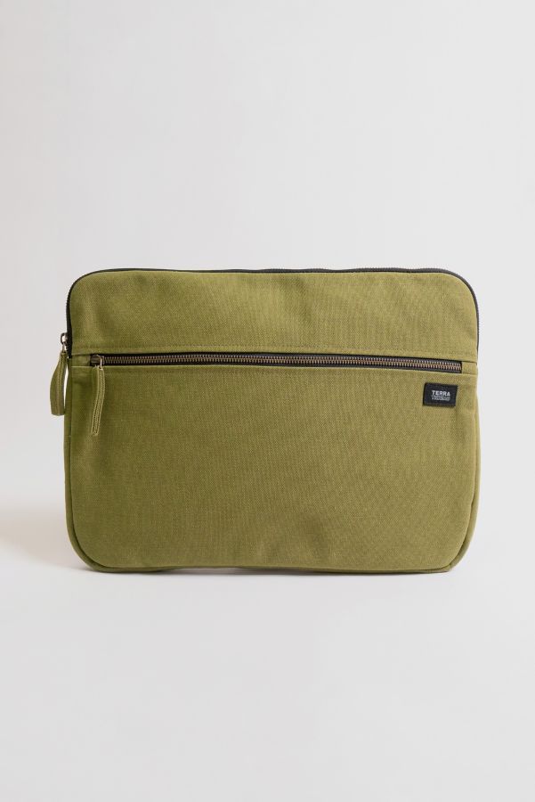 Slide View: 1: Terra Thread 15" Organic Cotton Canvas Laptop Sleeve