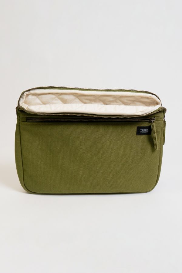 Slide View: 3: Terra Thread 13" Organic Cotton Canvas Laptop Sleeve