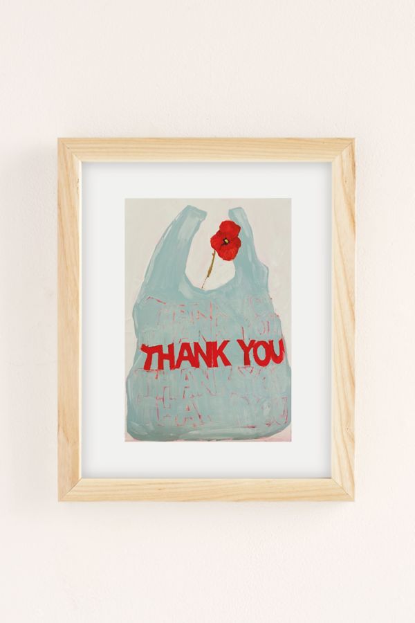 Slide View: 2: Lindsey Cherek Waller Thank You Bag Art Print