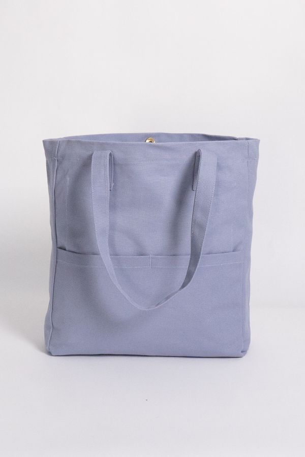 Slide View: 4: Terra Thread Organic Cotton Multi Pocket Canvas Tote