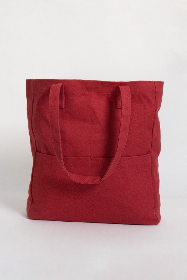 Slide View: 3: Terra Thread Organic Cotton Multi Pocket Canvas Tote