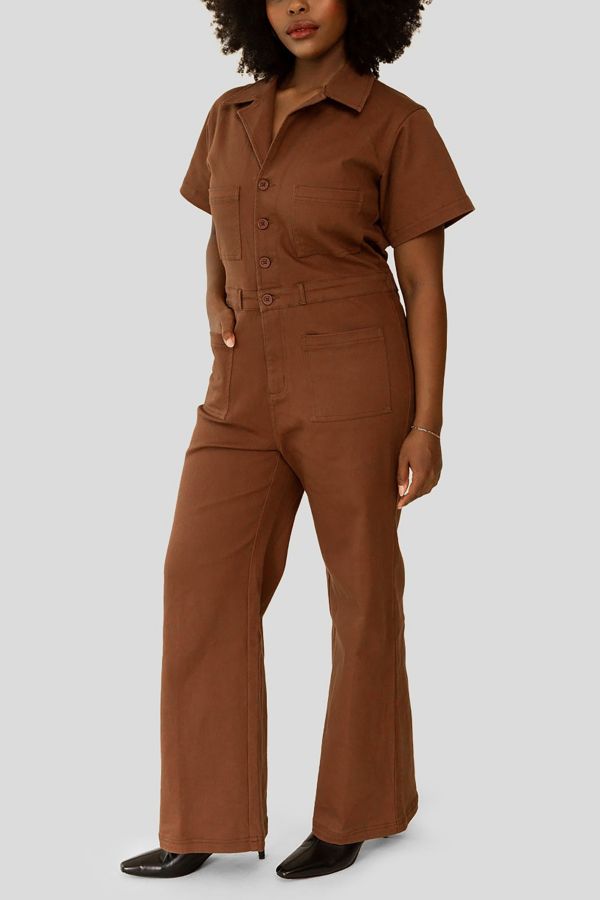 Slide View: 4: Whimsy + Row Logan Organic Cotton Jumpsuit