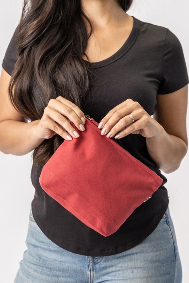 Slide View: 5: Terra Thread Organic Cotton Canvas Zippered Pouch