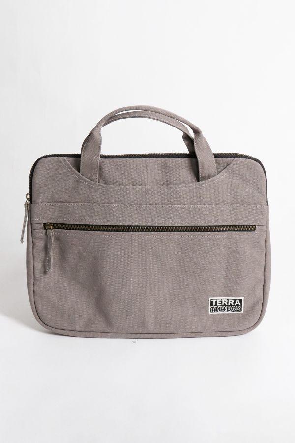 Slide View: 1: Terra Thread Organic Cotton Canvas Laptop Case