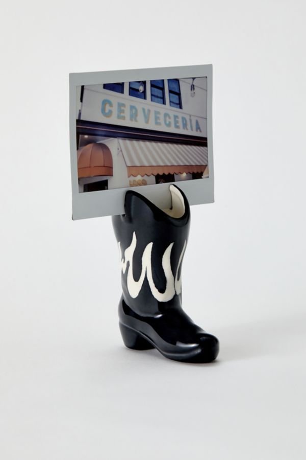 Slide View: 3: Cowboy Boot Photo Stand