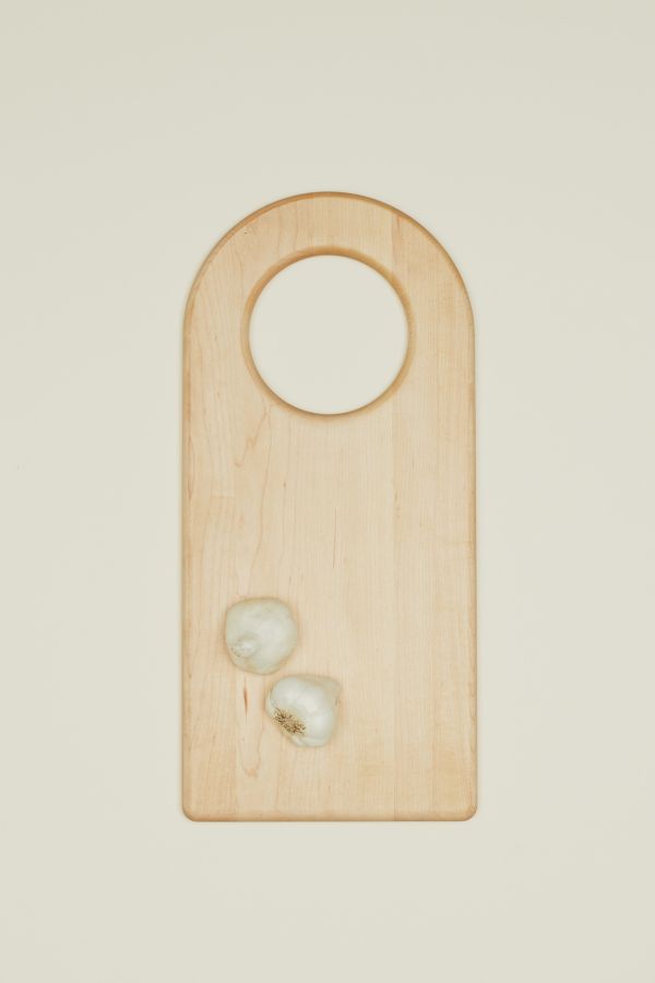 Slide View: 2: Hawkins New York Simple Maple Wood Arch Cutting Board