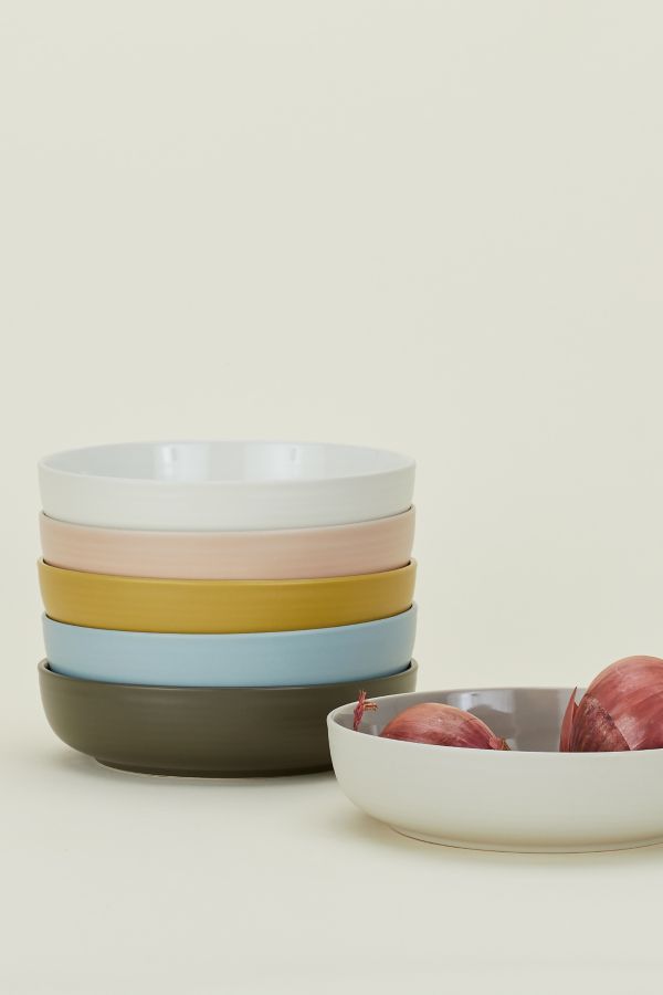 Slide View: 1: Hawkins New York Essential Stoneware Low Bowl