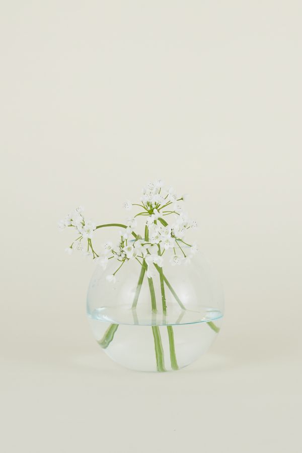 Slide View: 2: Hawkins New York Sphere Recycled Glass Vase