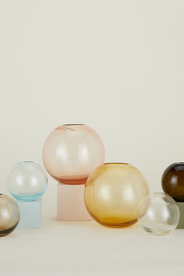 Slide View: 1: Hawkins New York Sphere Recycled Glass Vase