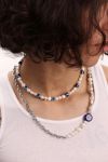 Thumbnail View 1: Velvet Luna Evil Eye Pearl Necklace