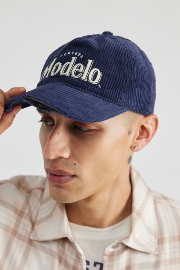 Slide View: 1: Modelo 5-Panel Cord Snapback Hat