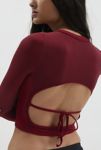 Thumbnail View 3: iets frans… Seamless Tie-Back Long Sleeve Top