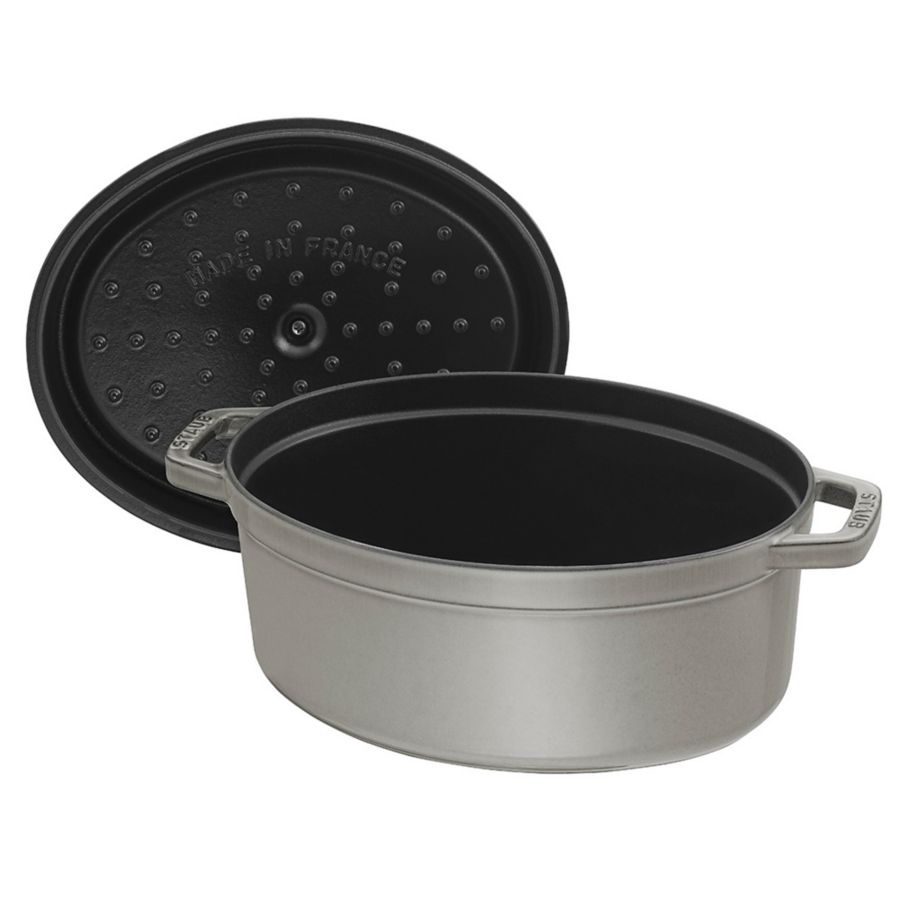 Slide View: 5: Staub Cast Iron Oval 5.75-quart Cocotte Dutch Oven Made in France