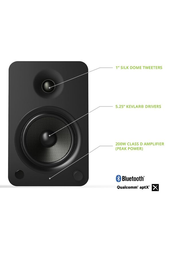 Slide View: 3: Kanto YU6 Powered Bluetooth Bookshelf Speaker Set