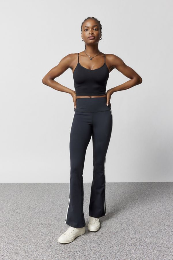 Slide View: 1: Pantalon Évasé Taille Haute Raquel Rayé Splits59