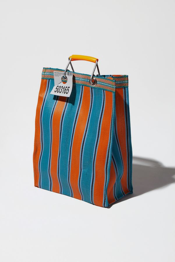 Slide View: 3: Puebco Tall Recycled Plastic Stripe Bag