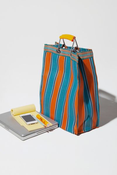 Puebco Tall Recycled Plastic Stripe Bag