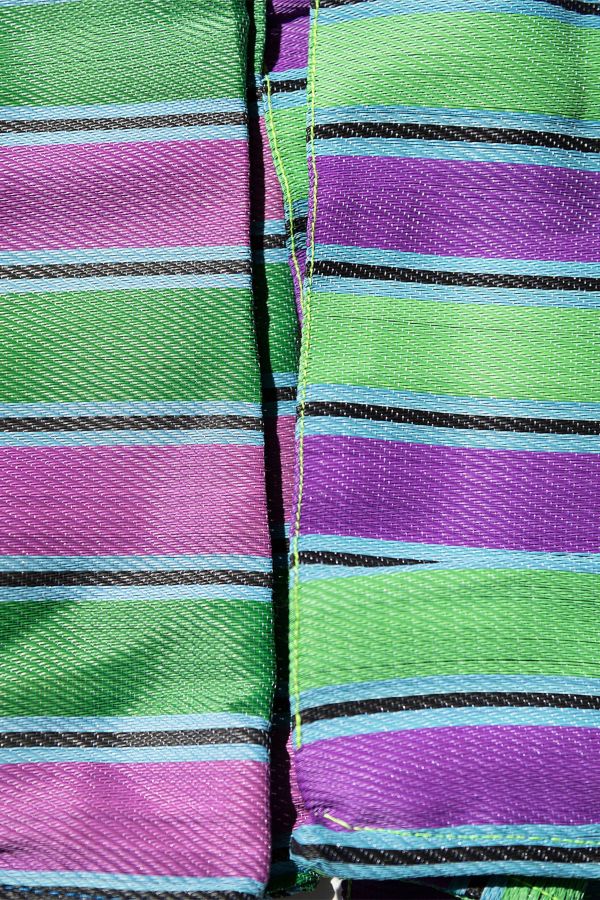 Slide View: 3: Puebco Wide Recycled Plastic Stripe Bag