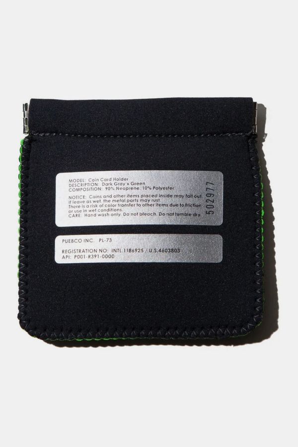 Slide View: 2: Puebco Reclaimed Neoprene Coin Card Holder