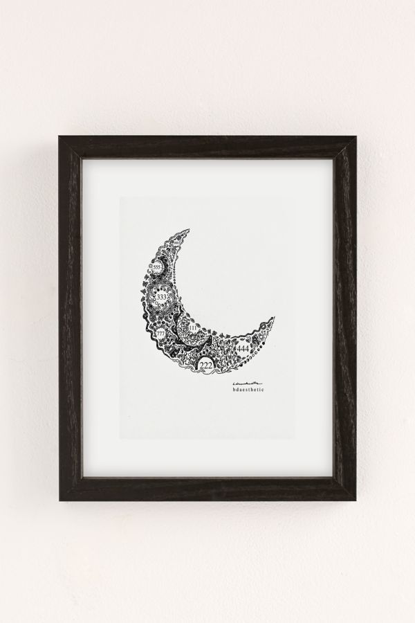 Slide View: 2: Bailey Drinkwater Crescent Moon Art Print