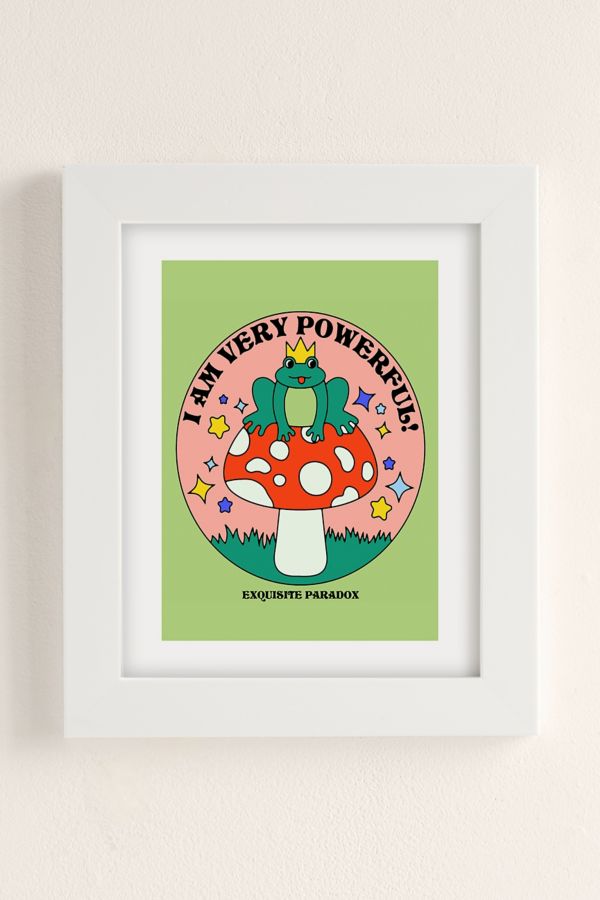 Slide View: 1: Exquisite Paradox Powerful Frog Art Print