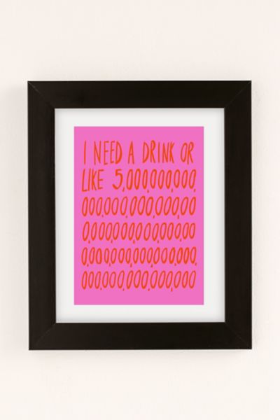 Reproduction artistique I Need A Drink Pink Julia Walck