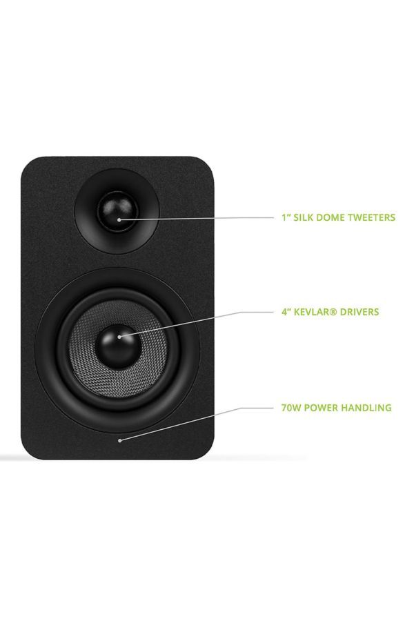 Slide View: 2: Kanto YUP4 Passive Bookshelf Speakers - Pair