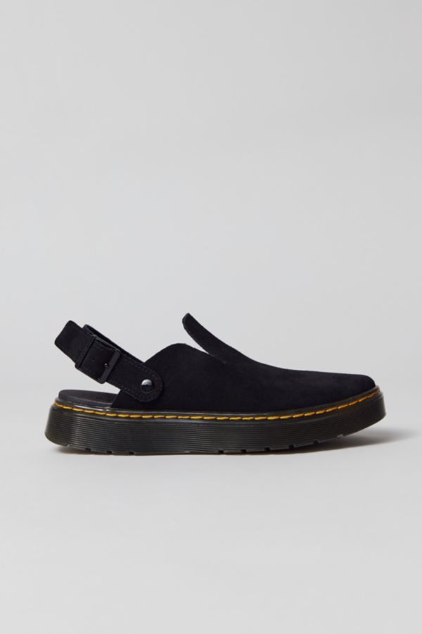 Slide View: 2: Dr. Marten Carlson Suede Slingback Mule