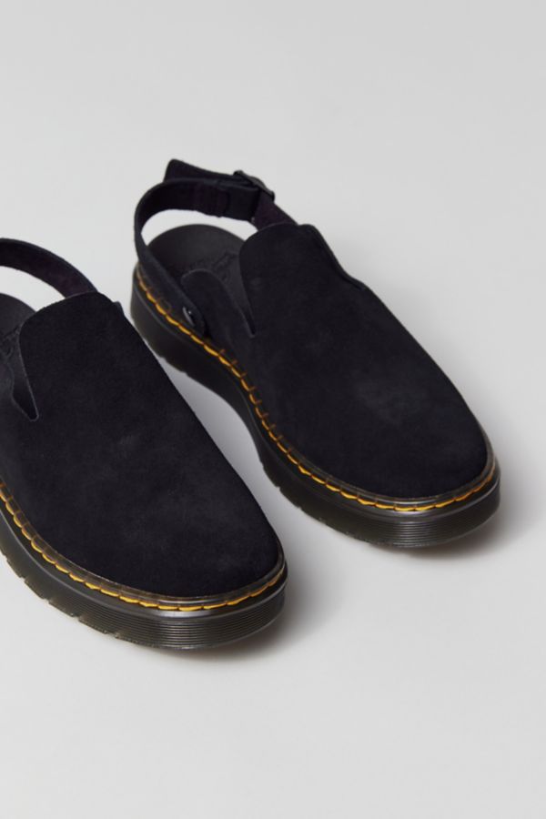 Slide View: 5: Dr. Marten Carlson Suede Slingback Mule