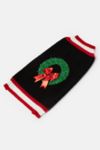 Thumbnail View 2: Silver Paw Wreath Holiday Dog Sweater