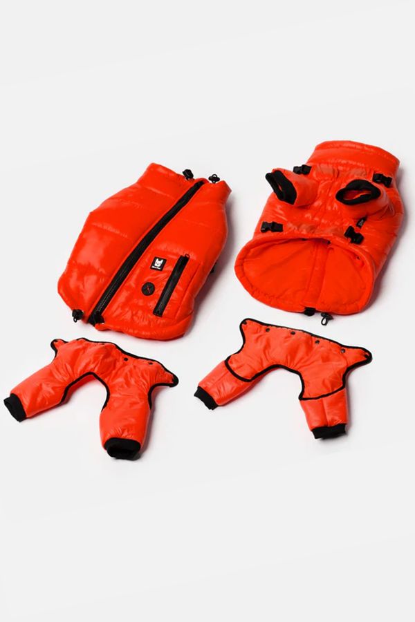 Slide View: 2: Silver Paw Whistler Full Body Dog Snowsuit